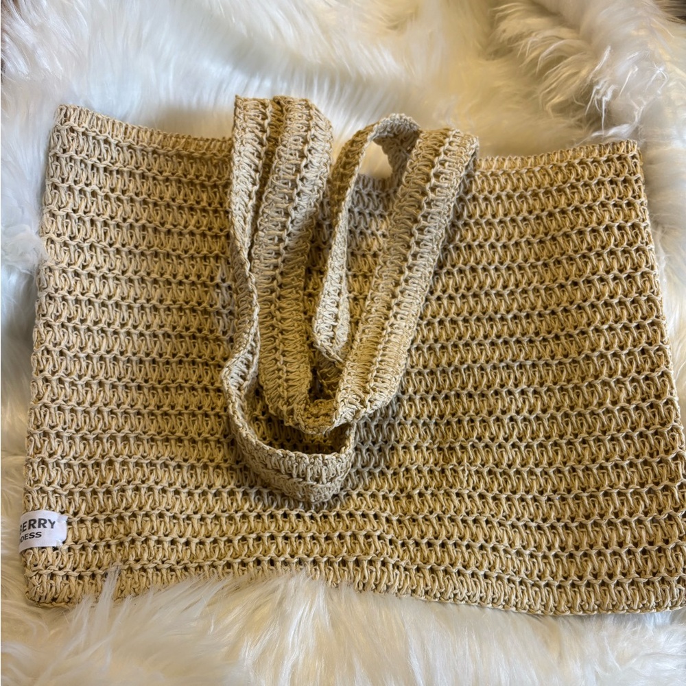 Burberry Goddess Woven Tote Bag